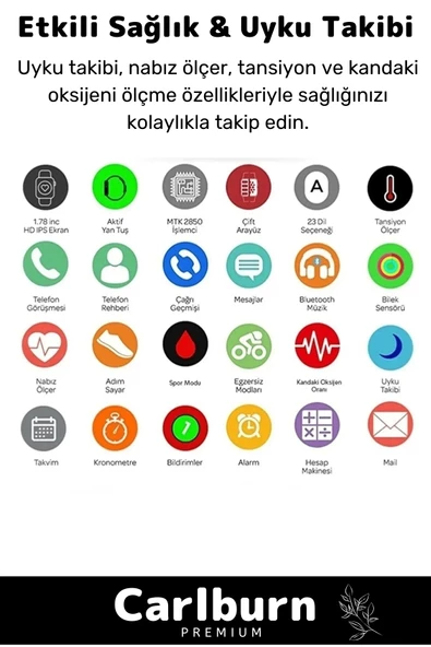 Su Geçirmez 45mm T700s Watch 7 Ios Android Sağlık Sensörlü Bluetooth Aramalı Alarm Akıllı Saat - 7