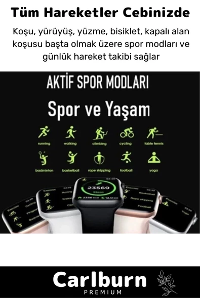 Su Geçirmez 45mm T700s Watch 7 Ios Android Sağlık Sensörlü Bluetooth Aramalı Alarm Akıllı Saat - 5