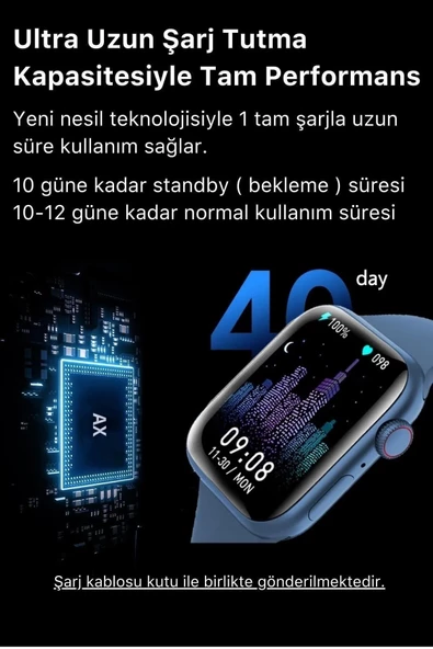 Su Geçirmez 45mm T700s Watch 7 Ios Android Sağlık Sensörlü Bluetooth Aramalı Alarm Akıllı Saat - 8