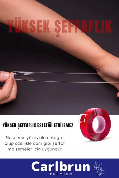 Ekstra Güçlü Hava Su Sızdırmaz İzolasyon  Çok Amaçlı Çift Taraflı Silikon Bant 18mm x 1.5m - 1 Adet - Resim 5