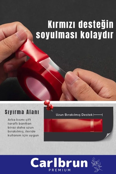 Ekstra Güçlü Hava Su Sızdırmaz İzolasyon  Çok Amaçlı Çift Taraflı Silikon Bant 18mm x 1.5m - 1 Adet - Resim 4