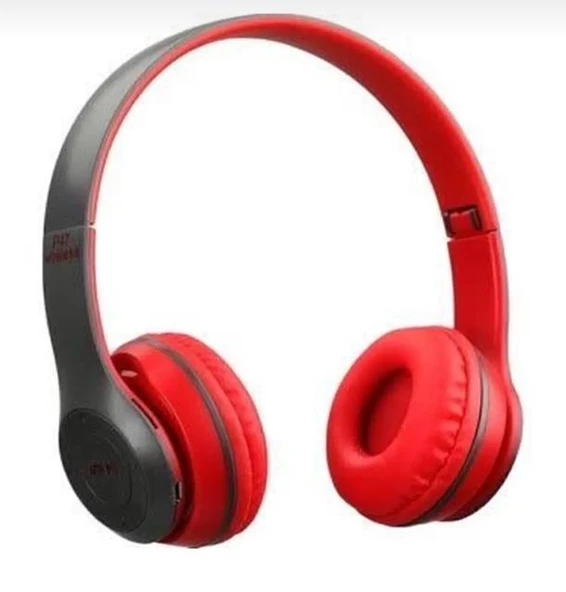 P47 Bluetooth Kulaklık Wireless Kablosuz Kart Girişli Radyolu Aux - 3