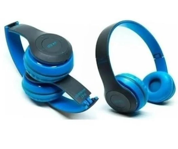 P47 Bluetooth Kulaklık Wireless Kablosuz Kart Girişli Radyolu Aux - 2