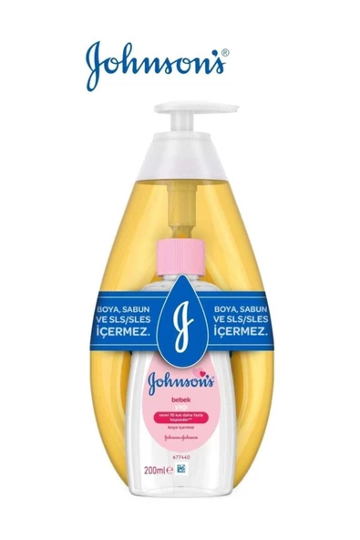 Johnsons Baby Bebek Şampuanı Klasik 750ml+bebek Yağı 200ml (2 Li Set) - 2
