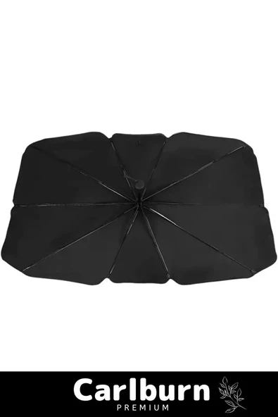 Premium Seri Titanyum Gümüş Kaplama UV Geçirmez Güçlü Dayanıklı  Araç İçi Ön Cam Şemsiye Güneşlik - 4