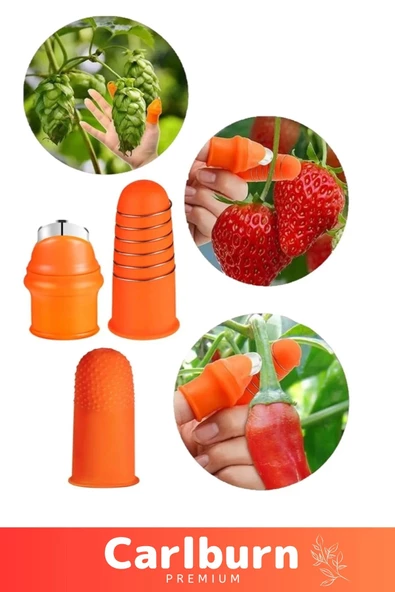 Özel Seri Pratik Baş Parmak Koruyucu Eldiven Meyve Kesme Sebze Ayıklayıcı Silikon Aparat Kadın Set - 3