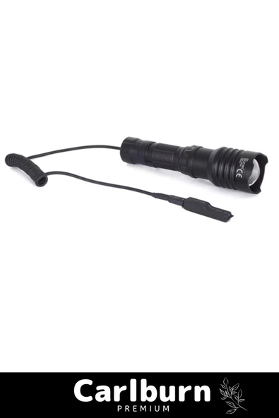 Özel Üretim Tek Modlu 500 Metre Menzilli Ekstra Güçlü Aydınlatma TG-10 Şarjlı Profesyonel Av Feneri - 2