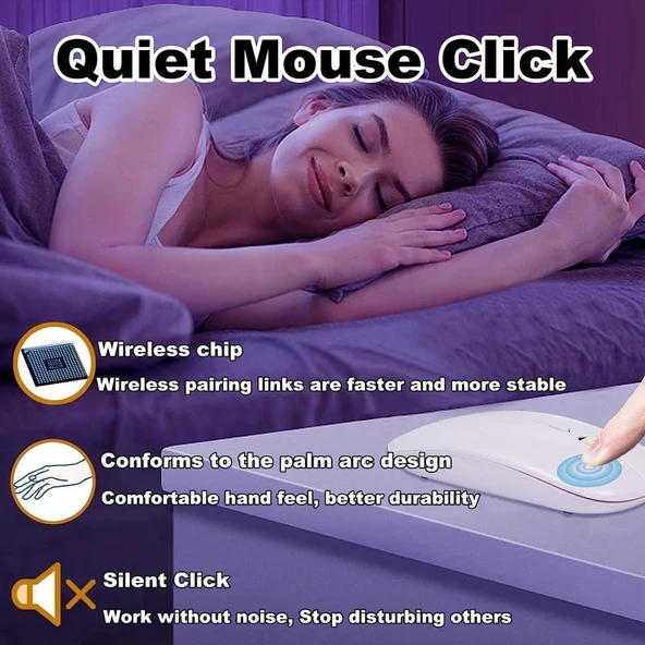 Hometech Alfa 10 TX Pro 10.1" Uyumlu Kablosuz Bluetooth Şarj Edilebilir Yuvarlak Tuşlu Klavye Mouse Seti - Beyaz - 4