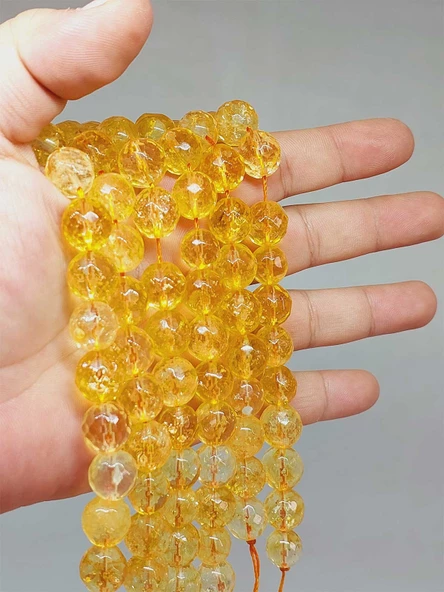 Sitrin Taşı Faset Kesim Dizi 12mm (35-36cm) (52852)