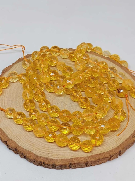 Sitrin Taşı Faset Kesim Dizi 12mm (35-36cm) (52852) - 3