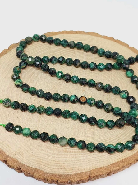 Zümrüt Taşı Faset Kesim Dizi 7mm (52844) - Resim 3