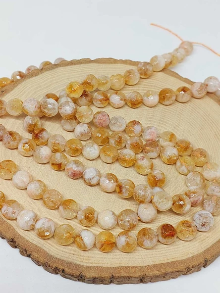 Sitrin Taşı Faset Kesim Dizi 10mm (35-36cm) (52832) - 3