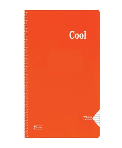 Keskin Cool Spiralli Pp Kapak A4 72 Yaprak Çizgili Defter 321611-99