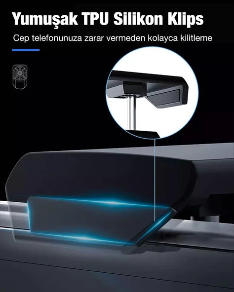 Memo FL-A2 Hava Soğutmalı Cep Telefon Soğutma Fanı Radyatör Soğutucu - Resim 3