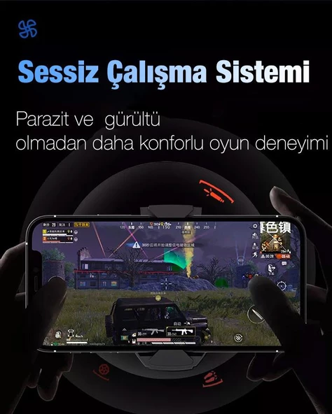 Zhltools FL-A2 Hava Soğutmalı Cep Telefon Soğutma Fanı Radyatör Soğutucu - 12
