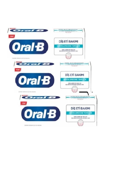 Oral-B Diş Eti Bakımı Diş Macunu 3 lü 65 ml diş macunu