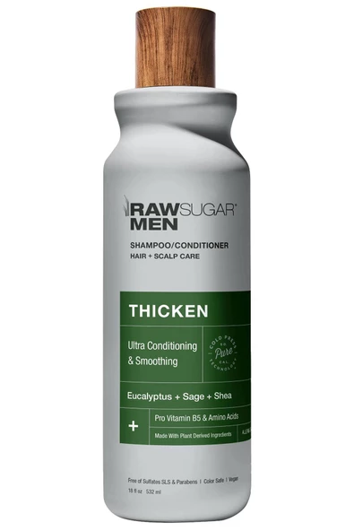 Raw Sugar Men Thicken Şampuan ve Saç Kremi 532ML
