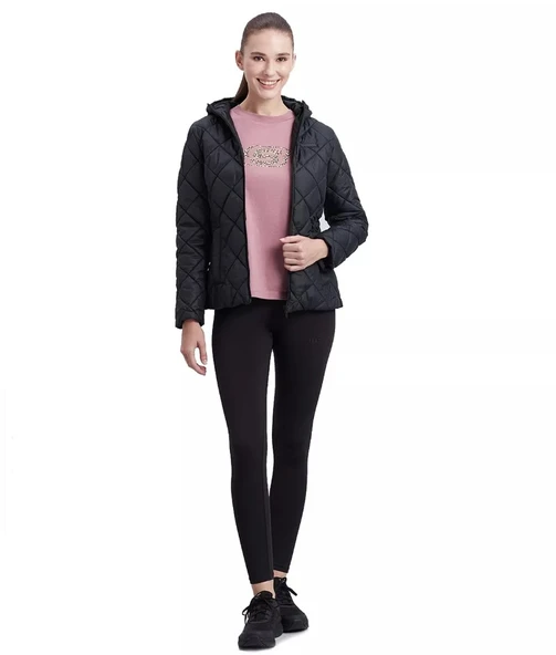 Skechers W Capitone Hooded Jacket S212001-001 Kadın Günlük Mont - Resim 4