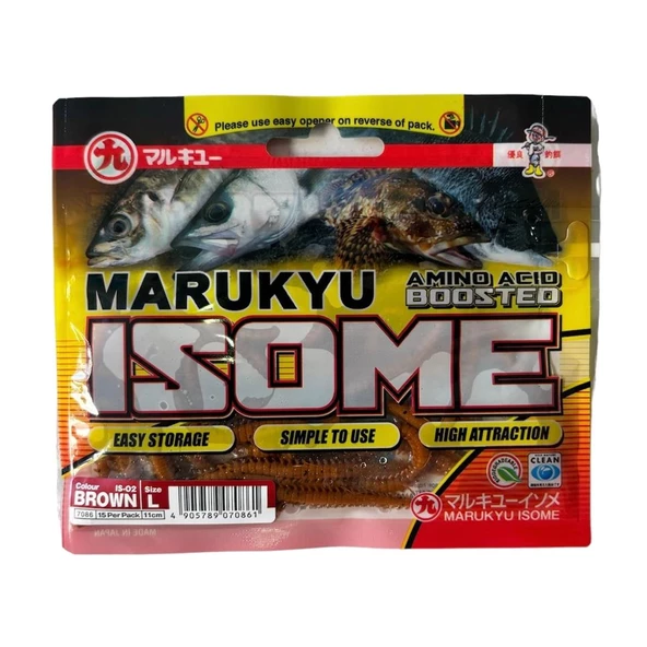 Marukyu Power Isome L Boy 115mm 15 Adet Lrf Yemi Renk: Brown