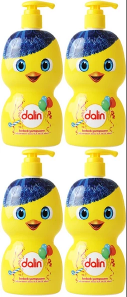 Dalin Bebek Şampuanı 500ML (Eğlen Öğren Serisi) Pompalı (4 Lü Set)