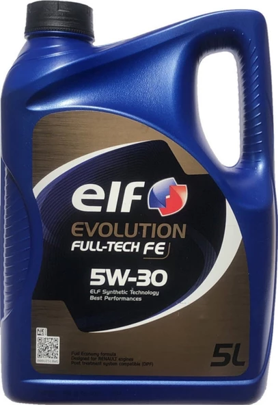 Elf Evolution Full-Tech FE 5W-30 5 Litre Motor Yağı ( Üretim Yılı: 2024)