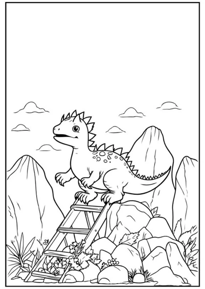 Dinozorlar Boyama Kitap Seti (3 Kitap) - 5