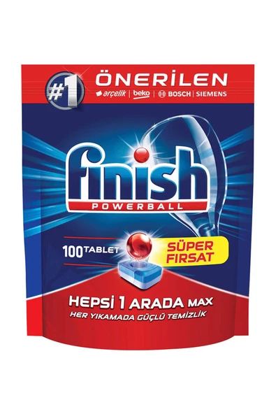 Finish Hepsi Bir Arada Bulaşık Makinesi Tableti 100'lü