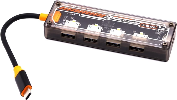 Type-c 4 X Usb 3.0 Hub Pd Şarj Girişli Hub Çevirici Adaptör SW4U