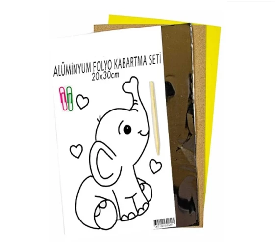 Anadolu Alüminyum Folya Kabartma Seti A4 ürün görseli 1