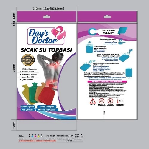 Day's Doctor Sıcak Su Torbası Termofor kılıflı - Resim 4