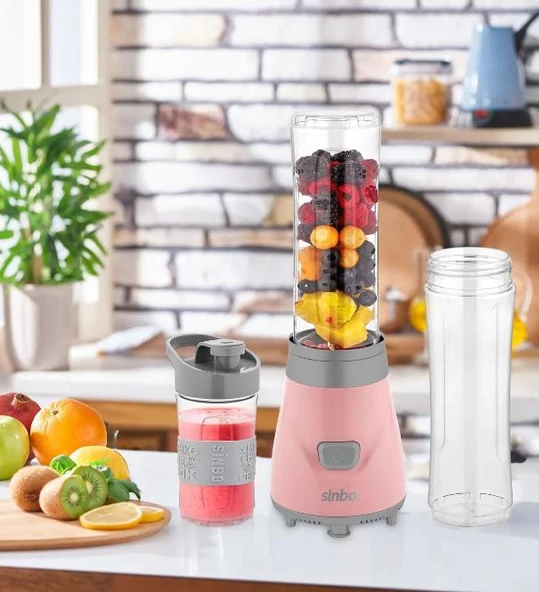 SİNBO SMOOTHIE BLENDER PEMBE  M0303SIN3150