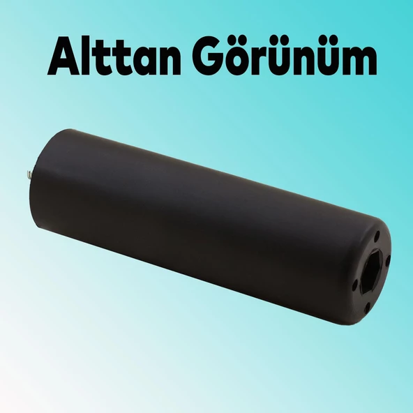 Mobilya Kanepe Koltuk Baza Yükseltme M8 Civatalı İnce Diş Destek Ayağı Ayakları Siyah 15 cm 8 Adet - 6
