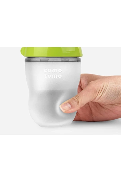 Comotomo Antikolik Silikon Biberon 2'li 250ml Pembe - Orta Akışlı (3-6 AY) - 7