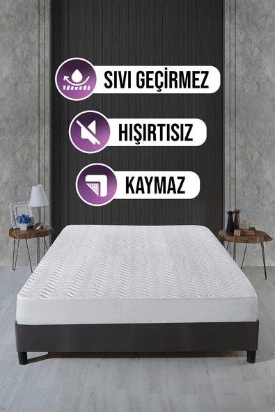 Pamuklu Fitted Sıvı Geçirmez Yatak Alezi 200x200cm