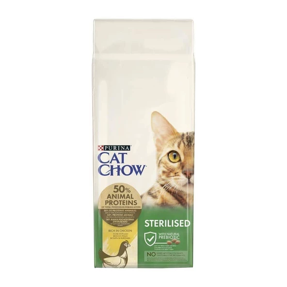 Cat Chow Tavuklu Kısırlaştırılmış Kedi Maması 15 Kg