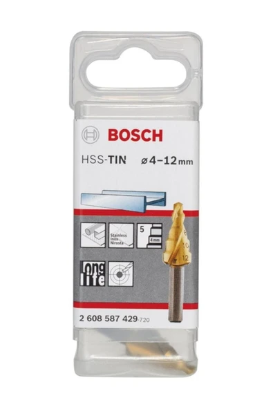 Bosch Hss-Tin 5 Kademeli Matkap Ucu 4-12 Mm ürün görseli