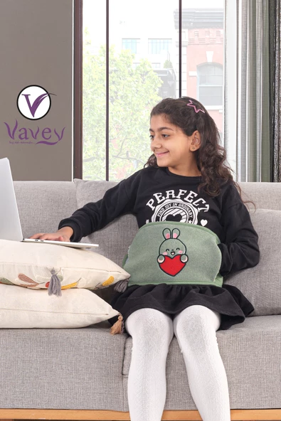 Özel Gün Kemeri Regl-Bel-Diz-Omuz-Boyun Ağrılarılarına Son Termojel Hediyeli  Tavşan Yeşil Renk - 6