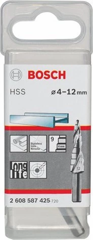 Bosch Kademeli Matkap Ucu Hss - 4 - 12 Mm, 6,0 Mm, 66,5 Mm