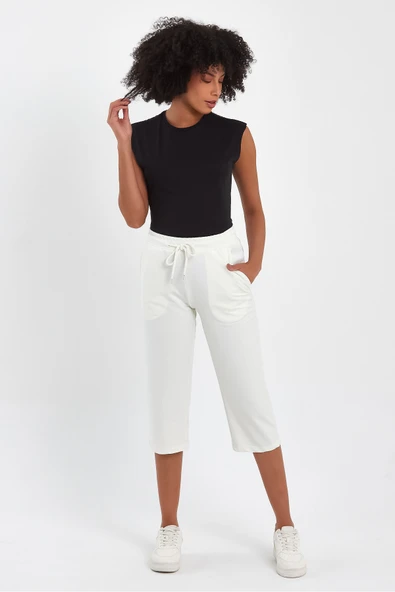 Süperlife Kadın Klasik Cepli Belli Lastikli Şort SPR24KS390 - 10