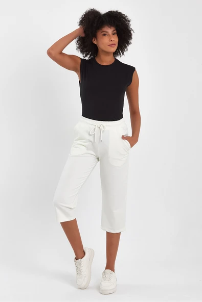 Süperlife Kadın Klasik Cepli Belli Lastikli Şort SPR24KS390 - 11