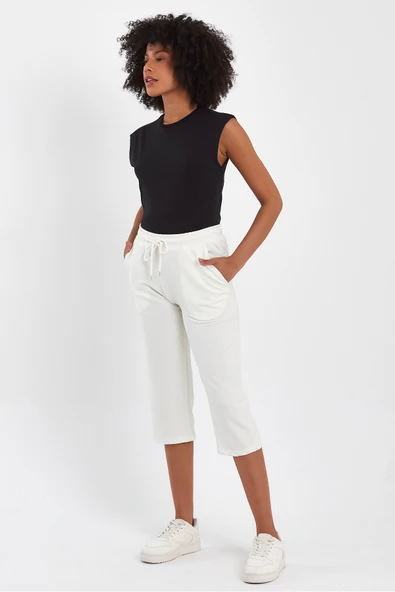 Süperlife Kadın Klasik Cepli Belli Lastikli Şort SPR24KS390 - 9