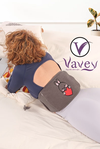 Özel Gün Kemeri Regl-Bel-Diz-Omuz-Boyun Ağrılarılarına Son Termojel Hediyeli Tavşan Kahve Renk - 3