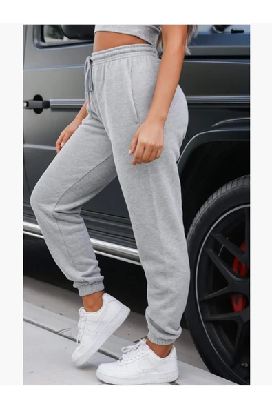 Süperlife Kadın Bel ve Paça Lastikli İnce Eşofman Altı SPR24EAK82 - 8