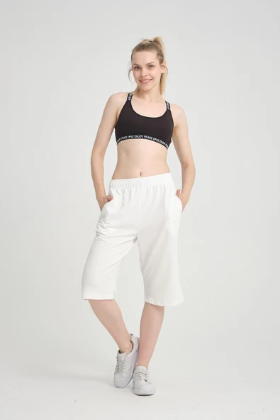 Süperlife Kadın Kısa Kapri Şort SPR24KS64 - 3