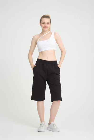 Süperlife Kadın Kısa Kapri Şort SPR24KS64