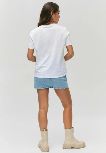 Kadın Bisiklet Yaka Tshirt SPR24TSK46 - 5