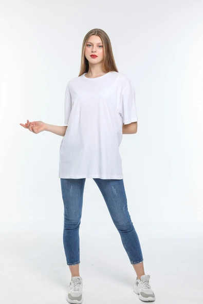 Kadın Bisiklet Yaka Regular Tshırt SPR24TSk30-03 - 4