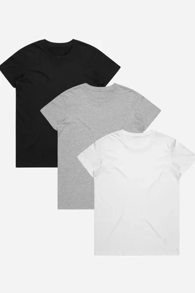 Kadın Bisiklet Yaka Regular Tshırt SPR24TSK46-03 - 7