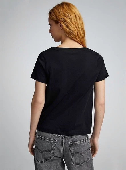 Kadın Bisiklet Yaka Tshirt SPR24TSK46 - 2