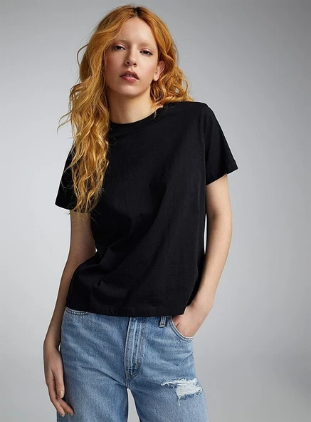 Süperlife Kadın Bisiklet Yaka Tshirt SPR24TSK46